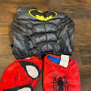 Batman and Spider-Man Costume Set